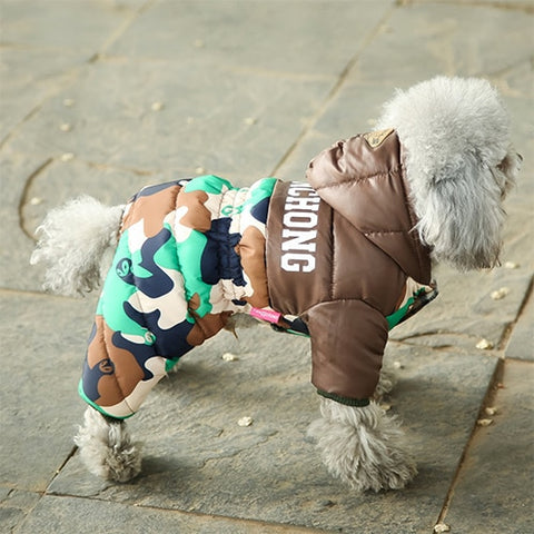 Pet Dog Clothes Winter Warm Fur Coats Waterproof Jacket Puppy Coat For French Bulldog Chihuahua Small Dogs Pets Clothing PETASIA