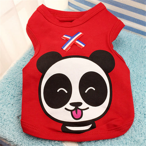 Cartoon Pet Dog Vest Summer Clothes For Dogs Pets Clothing Breathable Dog Clothes Puppy Cat Vest For Dogs Costume Pets Outfits