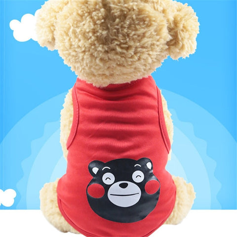 Cartoon Pet Dog Vest Summer Clothes For Dogs Pets Clothing Breathable Dog Clothes Puppy Cat Vest For Dogs Costume Pets Outfits