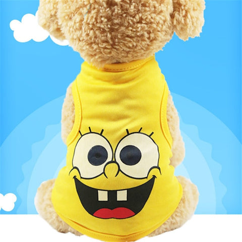 Cartoon Pet Dog Vest Summer Clothes For Dogs Pets Clothing Breathable Dog Clothes Puppy Cat Vest For Dogs Costume Pets Outfits