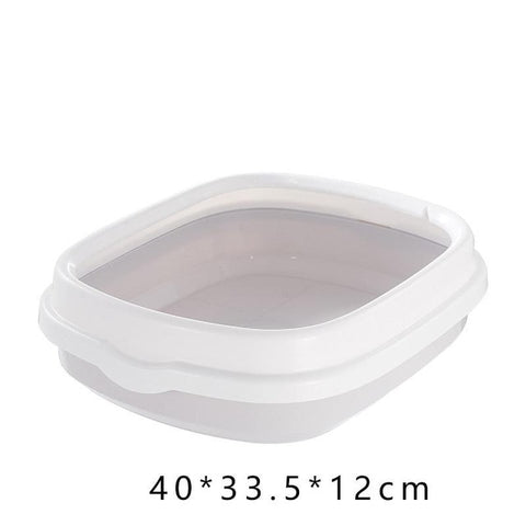 Semi-closed Cat Litter Box Detachable Anti-splash Pet Toilet