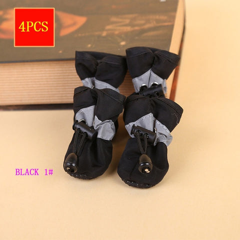 4 Pcs/Set Portable Pet Dog puppy Shoes Cover Non-slip Waterproof Rain Boots Autumn Winter Dogs Paws Soft Shoe Store