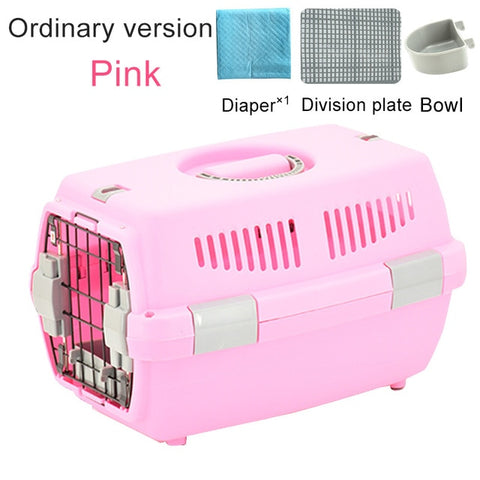 Pet Transport Bag Breathable Dog Cat Carrier Bag Case Big Space Airline Approved Car Portable Carrying Travel Puppy Cage Box