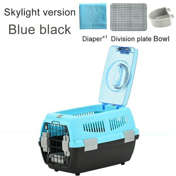 Pet Transport Bag Breathable Dog Cat Carrier Bag Case Big Space Airline Approved Car Portable Carrying Travel Puppy Cage Box