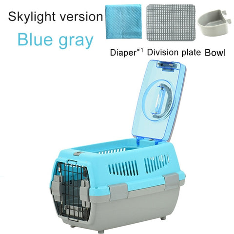 Pet Transport Bag Breathable Dog Cat Carrier Bag Case Big Space Airline Approved Car Portable Carrying Travel Puppy Cage Box