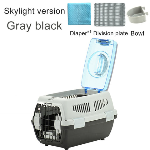 Pet Transport Bag Breathable Dog Cat Carrier Bag Case Big Space Airline Approved Car Portable Carrying Travel Puppy Cage Box