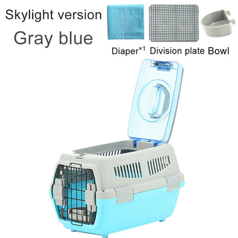 Pet Transport Bag Breathable Dog Cat Carrier Bag Case Big Space Airline Approved Car Portable Carrying Travel Puppy Cage Box