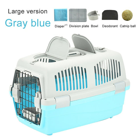 Pet Transport Bag Breathable Dog Cat Carrier Bag Case Big Space Airline Approved Car Portable Carrying Travel Puppy Cage Box