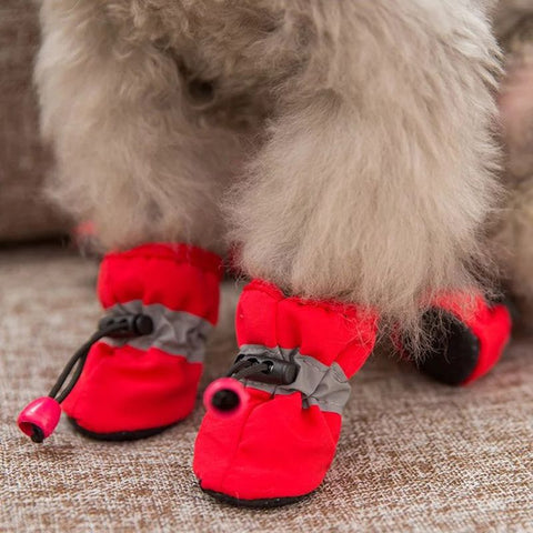 Pet Dog Reflective Dog Shoes Socks Winter Dog Boots Footwear Rain Wear Non-Slip Anti Skid Pet Shoes for Dogs Pitbull