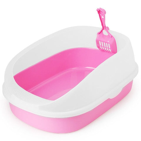 Toilet Bedpan Cat Litter Box Cat Dog Tray Toilet Supply Teddy Anti-Splash Pet Dog Toilette Puppy Indoor Home Plastic Sandbox C