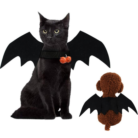 Cute Bat Wings For Pet Dog Cat Costumes Halloween Christmas Cosplay Clothing Funny Xmas Spider Dress Up Pet Accessories