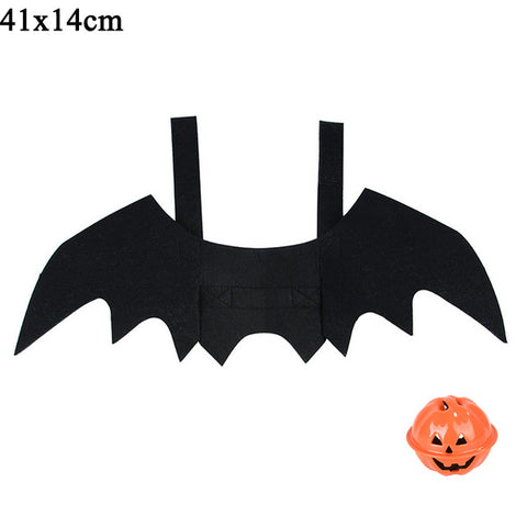 Halloween Cat Costumes For Pet Pet Cosplay Clothing Bat Wings Black Fancy Dress Cat Costume Cat Halloween Costume Coat