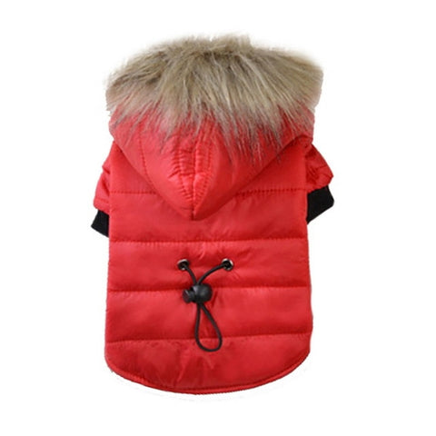 Clothes For Chihuahua Soft Fur Hood Puppy Jacket Clothing for Chihuahua Small Large Dogs Pet Dog Coat Winter Warm Small Dog