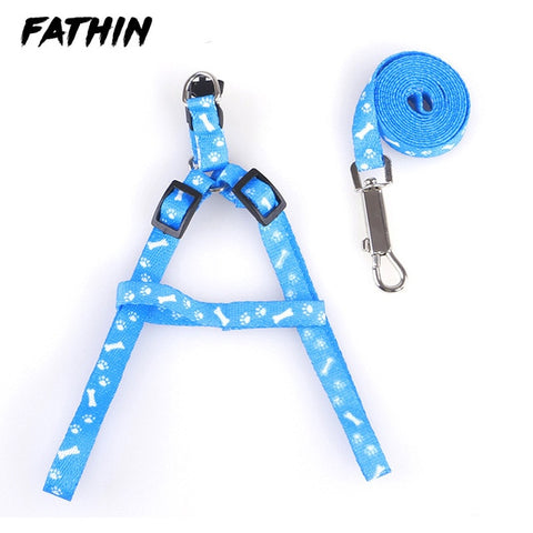 FATHIN Hot Sale Pet Dog Leash Traction Rope Pet Harness Dog Collar for Small Medium Dogs 10 color