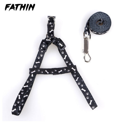 FATHIN Hot Sale Pet Dog Leash Traction Rope Pet Harness Dog Collar for Small Medium Dogs 10 color