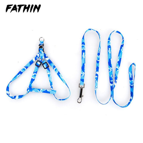 FATHIN Hot Sale Pet Dog Leash Traction Rope Pet Harness Dog Collar for Small Medium Dogs 10 color