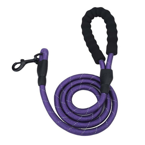 Large Dog Rope 2m 1.5m Big Dog Reflective Leashes Walking Strong Dog Collar Traction Harness Round Nylon Medium Dog Lead Belt