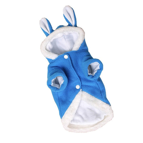 Pet Cat Clothes Mascots Costume Clothes For Pet Hoodies  Rabbit Cat Clothing Puppy Fleece Warm Pet Cat Jacket Outfit Dog Coat