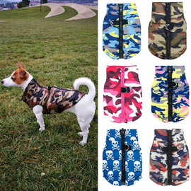 Waterproof Dog Coat Winter Camouflage Puppy Clothes Small Dog Jacket Wram Chihuahua Yorkie Clothing Petshop Ropa Para Perro XS-L