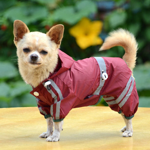 ly Dog Raincoat Waterproof Rain Coat Clothes for Dogs Outdoor Walking Pets Rainy Wearing Clothing Hoodie Apparel Q1