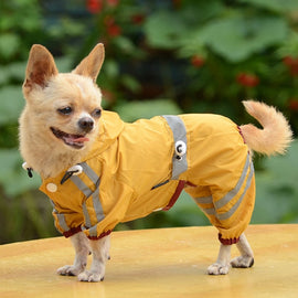 ly Dog Raincoat Waterproof Rain Coat Clothes for Dogs Outdoor Walking Pets Rainy Wearing Clothing Hoodie Apparel Q1