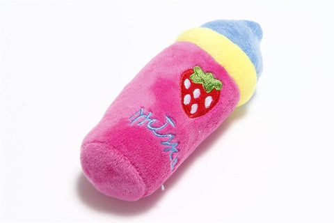 1pc Fruit Animals Cartoon Dog Toys Stuffed Squeaking Pet Toy Cute Plush Puzzle for Dogs Cat Chew Squeaker Squeaky Toy for Pet