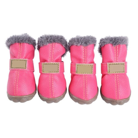 Pet Dog Shoes Winter Super Warm 4pcs/set Dogs Snow Boots Cotton Anti Slip Shoes for Dogs Puppy Pet Product Chihuahua Waterproof