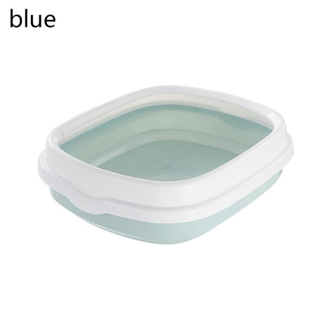 Puppy Cat Indoor Home Plastic Sandbox With Scoop Cat Litter Box Cat Dog Tray Pet Dog Toilet Bedpan Teddy Anti-Splash Toilette