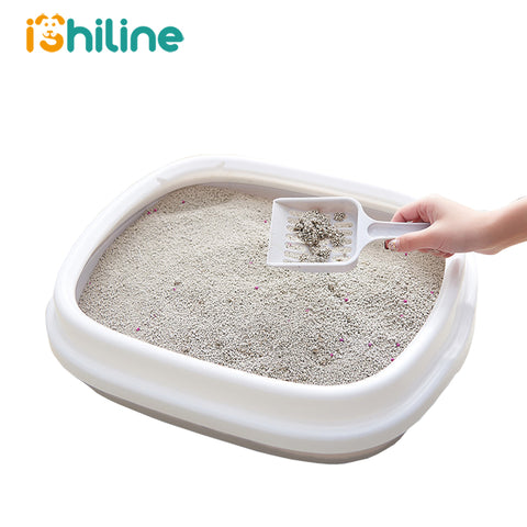 Pet Portable Cat Litter Bowl Toilet Bedpan Large Middle Size Cat Excrement Training Sand Litter Box with Scoop for Pets Kitty