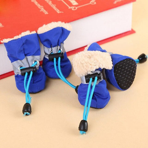 Winter shoes for Small dogs Warm Dog Shoes Puppy Shoes For Chihuahua Dogs Anti-skid Waterproof Pet Rain Boots Yorkie Dog Shoes