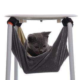 37*37&48*48cm S/M Cat Bed Pet Kitten Cat Hammock Removable Hanging Soft Bed Cages for Chair Kitty Rat Small Pets Swing