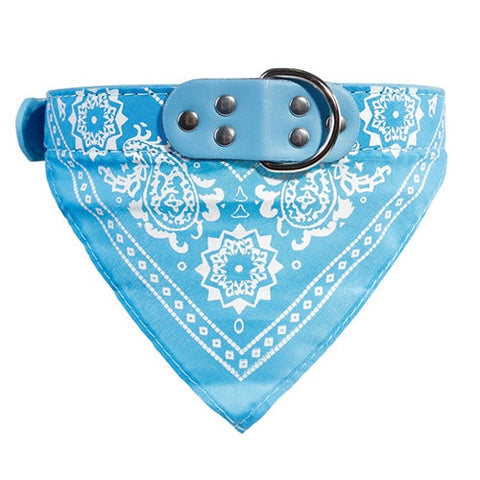 Bandana Leather Printed Soft Collar For Cat and Dog Scarf Collar For Chihuahua Puppy