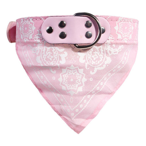 Bandana Leather Printed Soft Collar For Cat and Dog Scarf Collar For Chihuahua Puppy