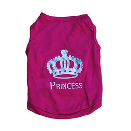 Pet Clothing Fashion Puppy Small Dog Cat Vest T Shirt Summer Polyester Clothes for All Sized Cats Little Dogs BOSS PAW PRINCESS