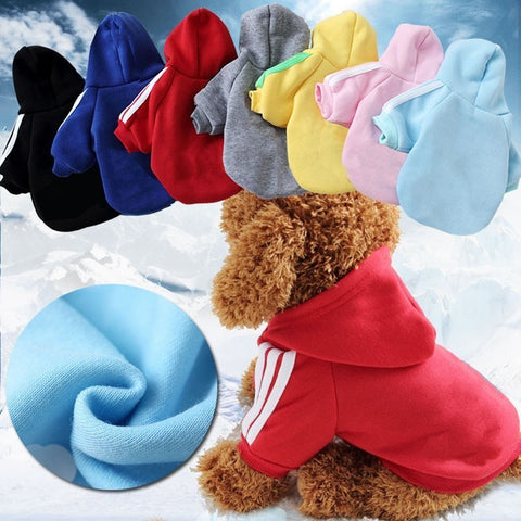 AHUAPET Puppy Clothes Puppies Clothing Pomeranian Moleton Cachorro Adidogs Dog Bluza Robe Jackets Hoodie Fashion Pets Coats