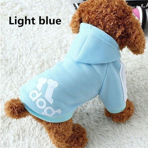 AHUAPET Puppy Clothes Puppies Clothing Pomeranian Moleton Cachorro Adidogs Dog Bluza Robe Jackets Hoodie Fashion Pets Coats