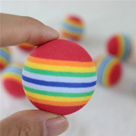 Pet Ball Toy Colorful EVA Rubber Safety Toys for Dog Cat Play Good Company Kitten Puppy Toys all available 3 Sizes Pet Toys