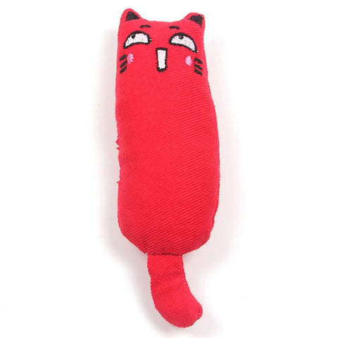 Cat Grinding Catnip Toys Funny Interactive Plush Cat Toy Pet Kitten Chewing Toy Claws Thumb Bite Cat mint For Cats Teeth toys