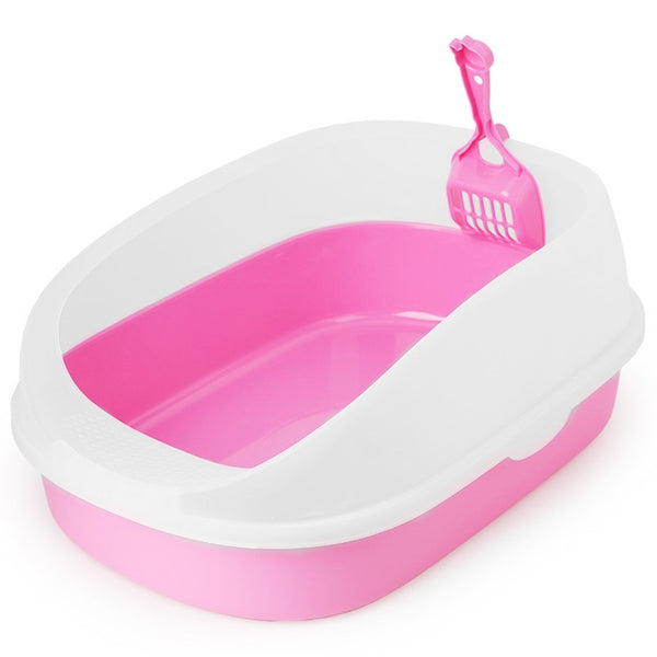 Toilet Bedpan Cat Litter Box Cat Dog Tray Toilet Supply Teddy Anti-Splash Pet Dog Toilette Puppy Indoor Home Plastic Sandbox C